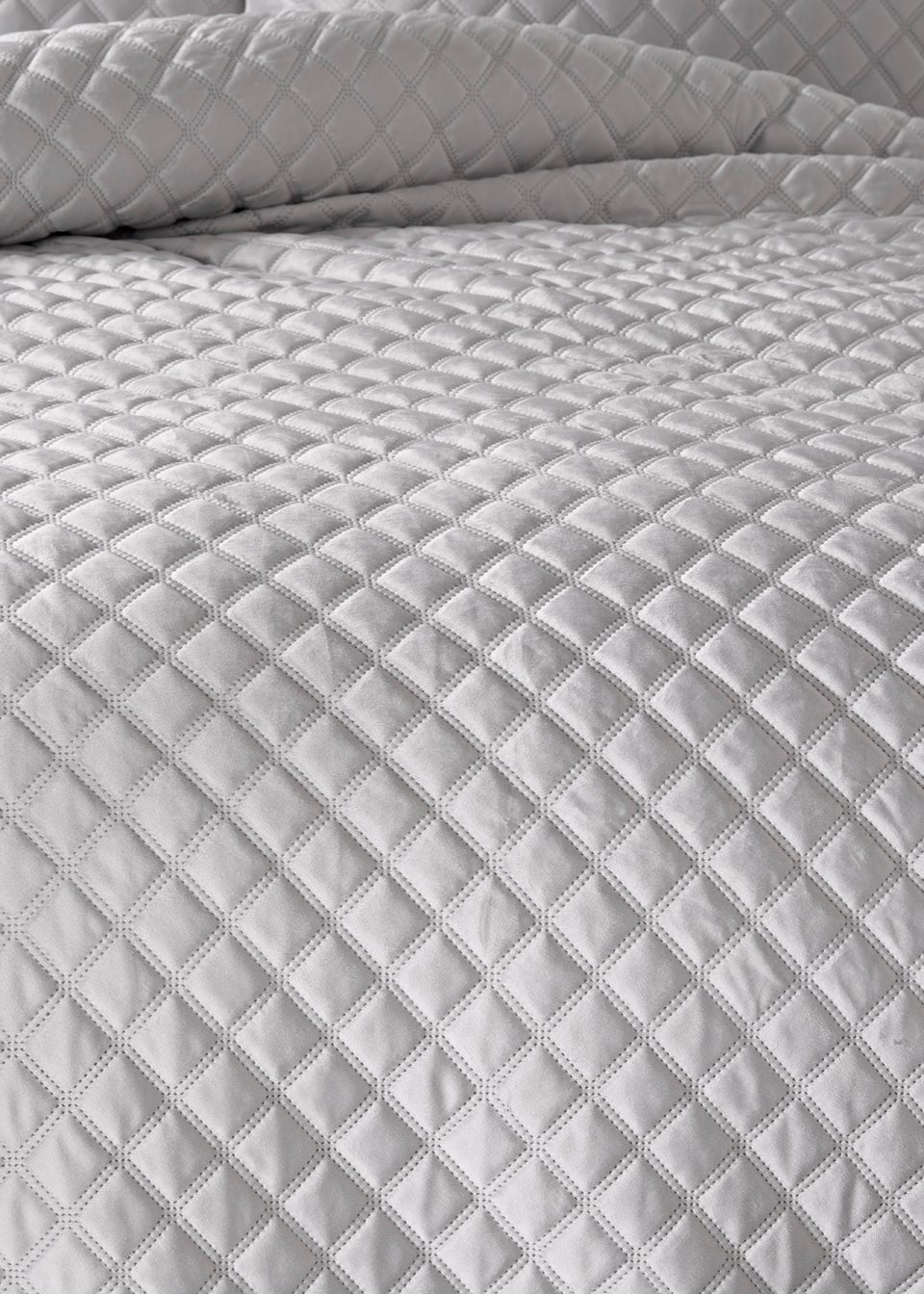 Grey Velvet Pinsonic Duvet Cover