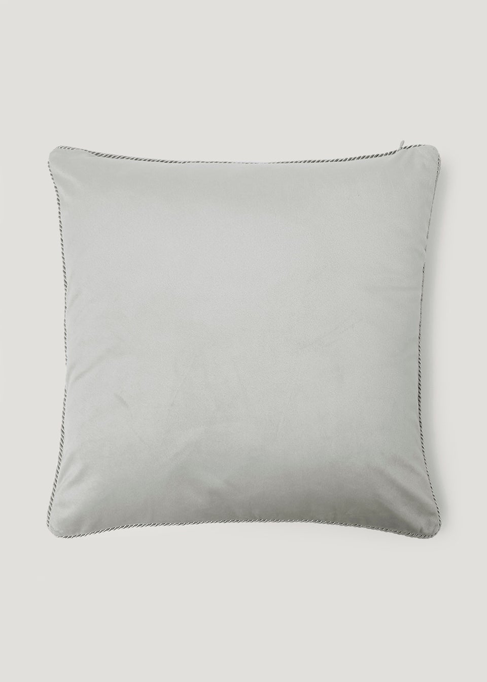 Grey Mandala Velvet Cushion (43cm x 43cm)