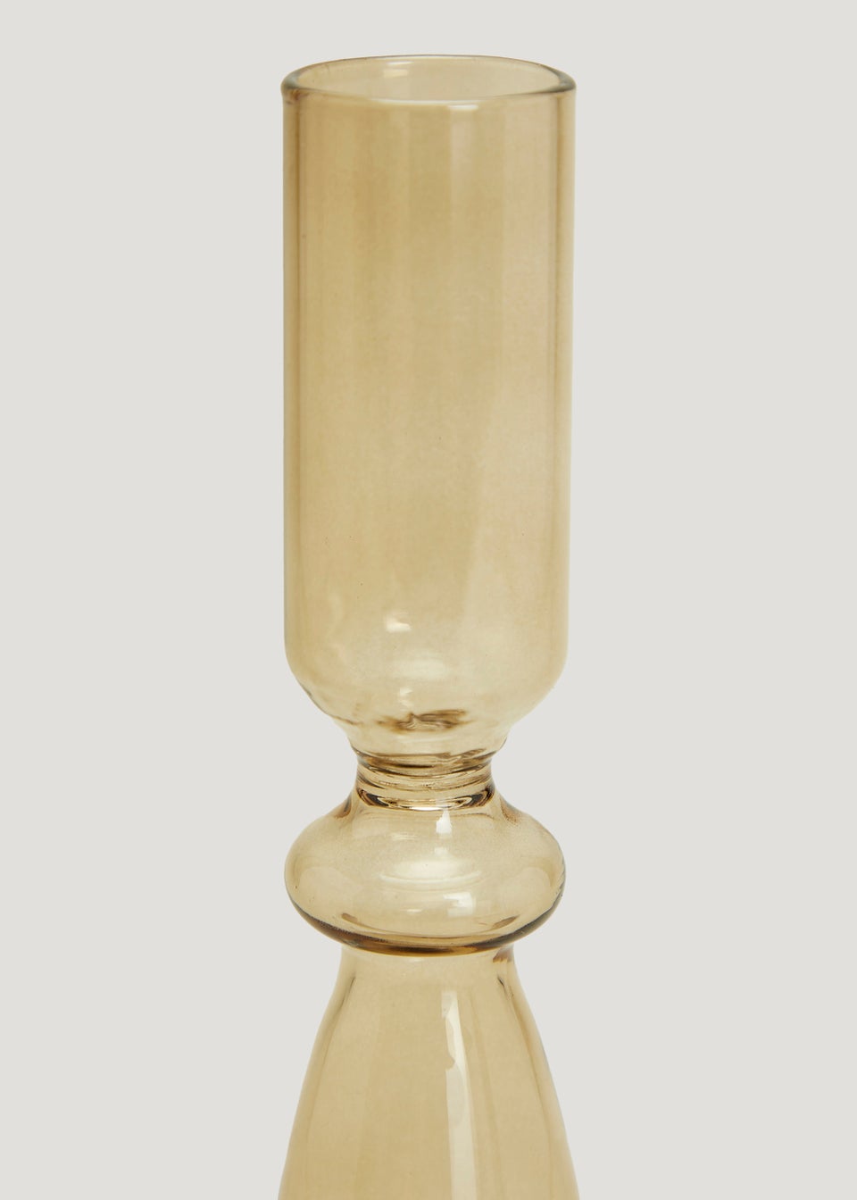 Green Curve Glass Candle Holder (21cm)