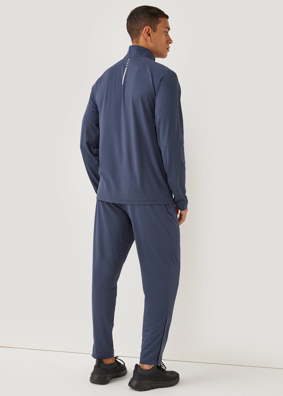 Souluxe Blue Tapered Sports Joggers