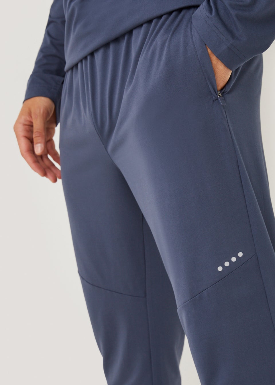 Souluxe Blue Tapered Sports Joggers