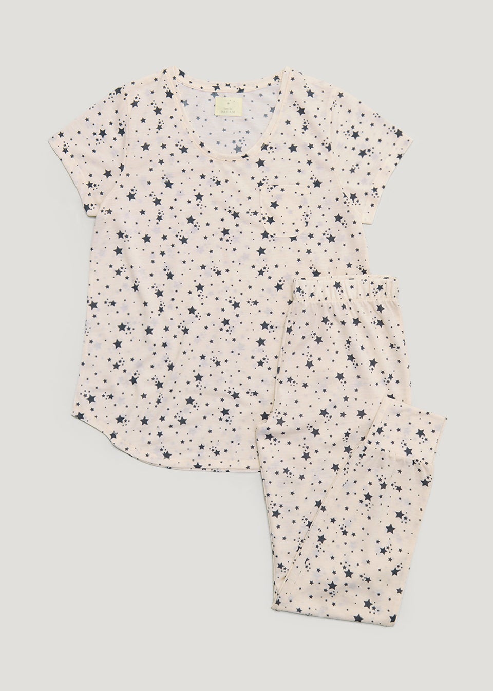 Pink Star Print Pyjama Set
