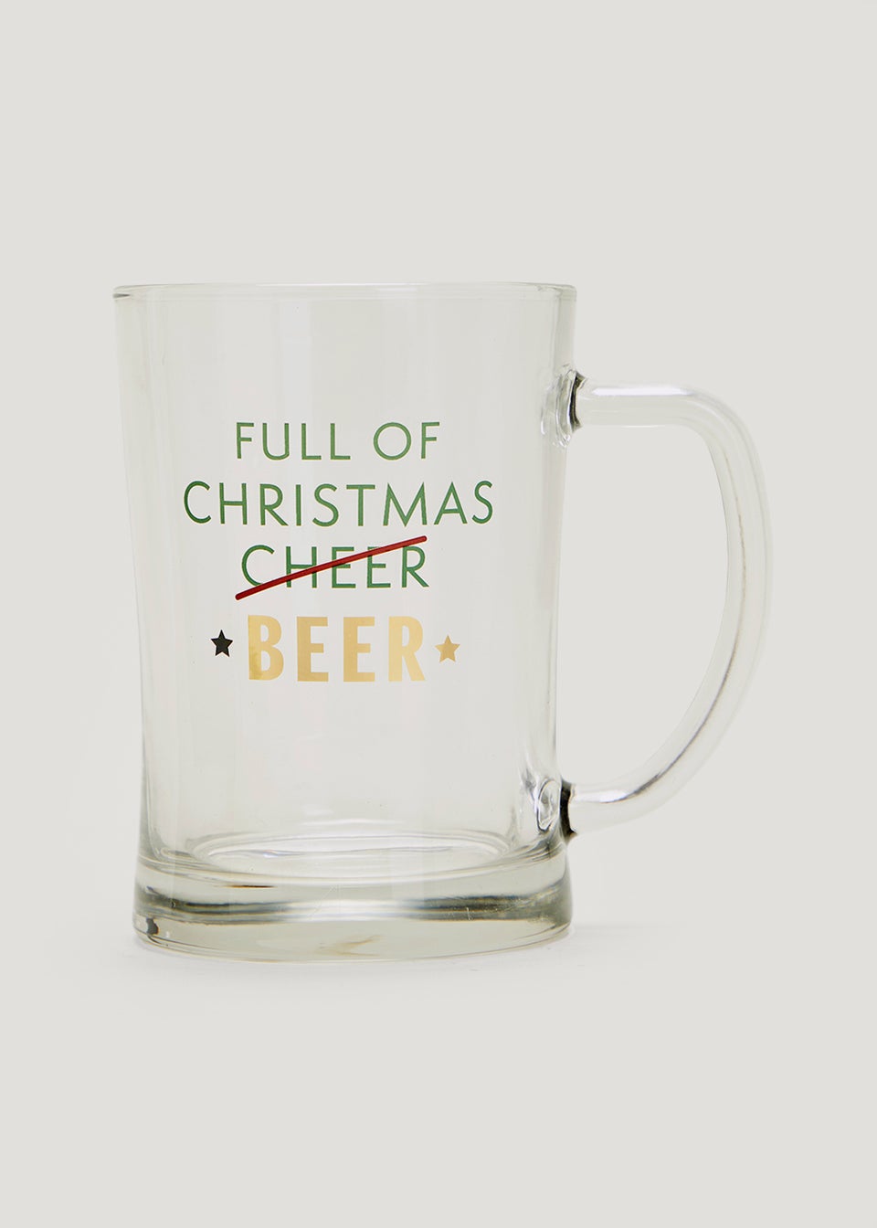 Novelty Beer Glass (10cm x 13.5cm)