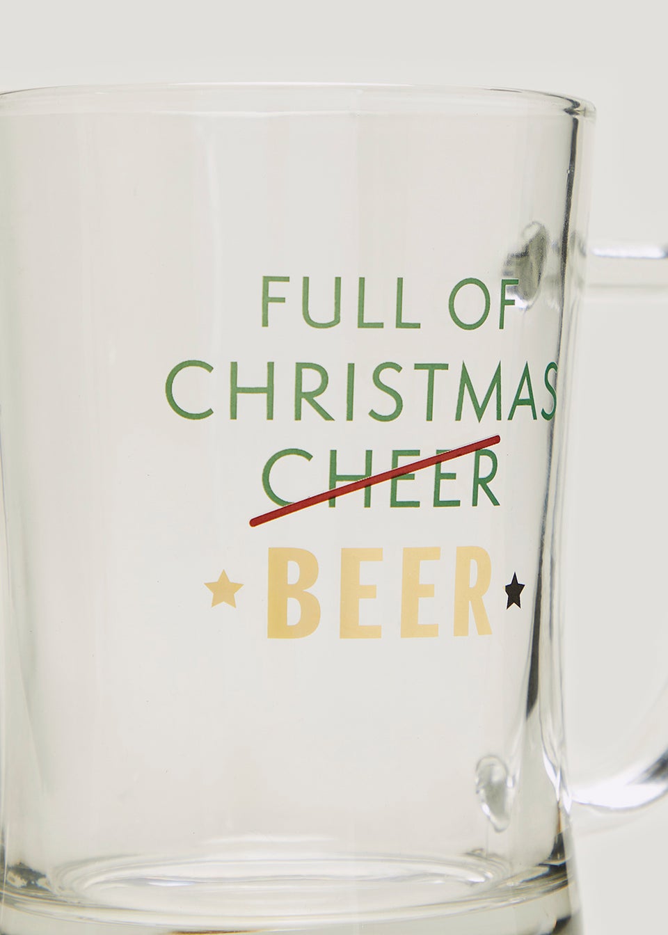 Novelty Beer Glass (10cm x 13.5cm)