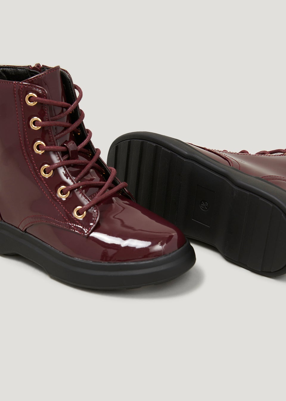 Girls burgundy boots 2025