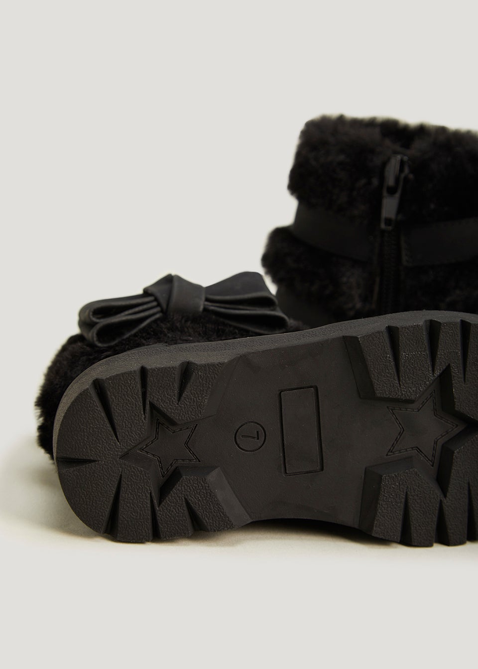 Black fur boots for toddlers clearance