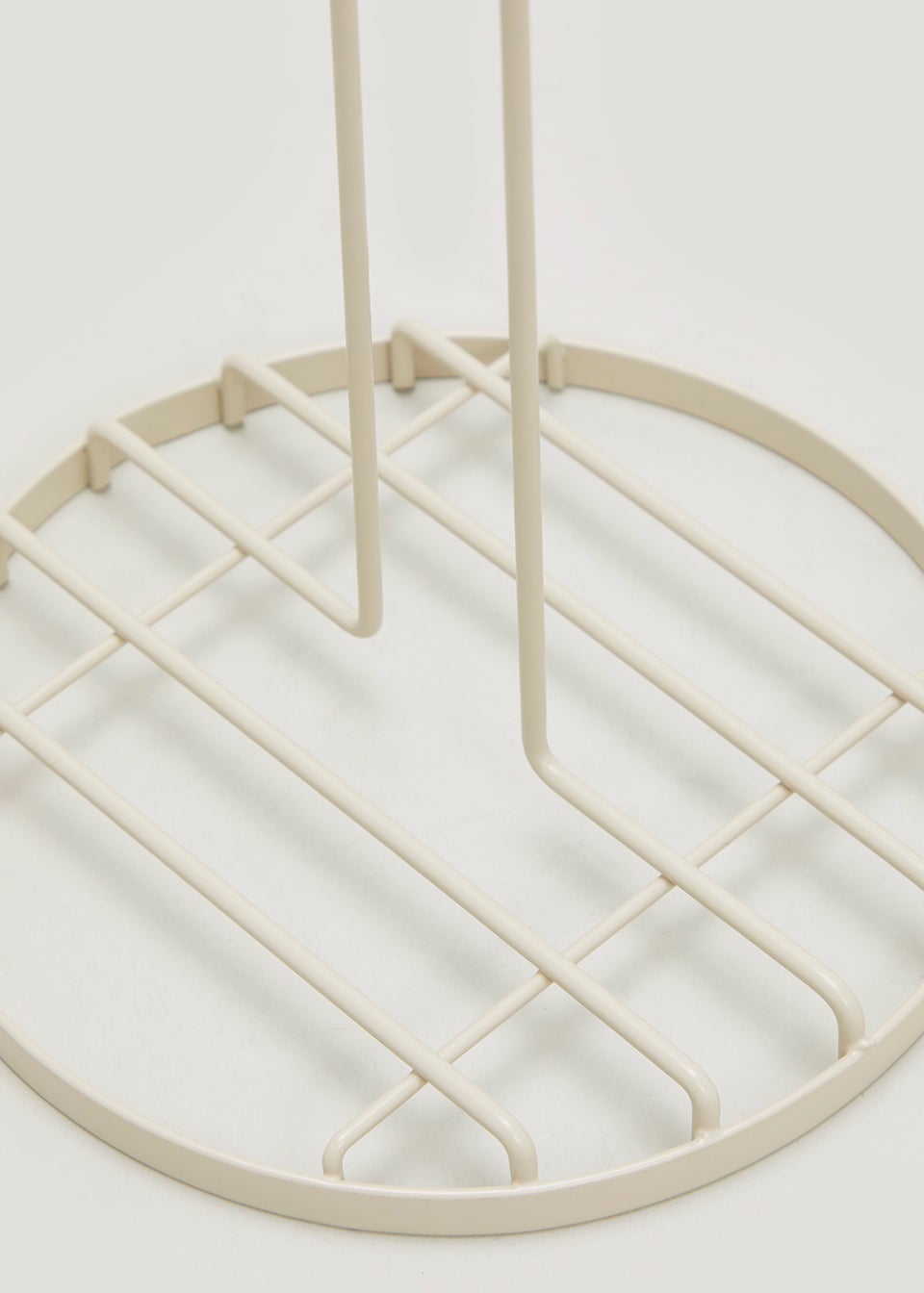 Taupe Wire Kitchen Roll Holder (16cm x 31cm)