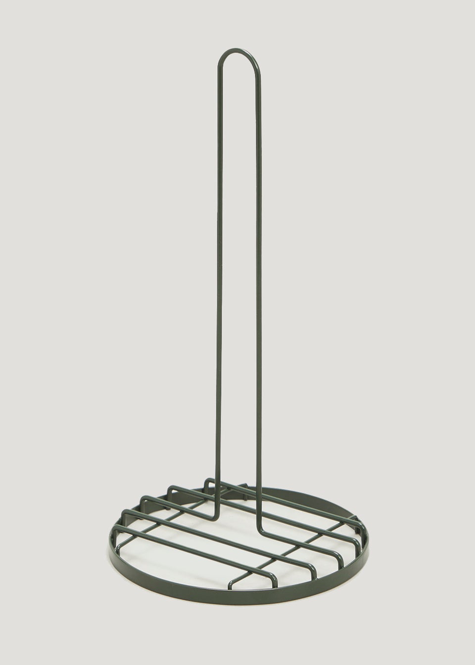 Green Wire Kitchen Roll Holder (16cm x 31cm)