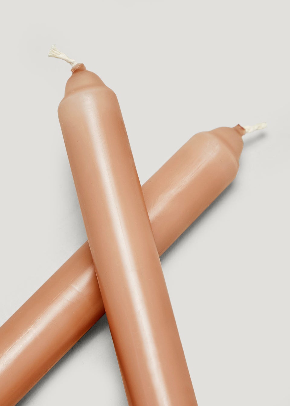 2 Pack Amber Dinner Candles