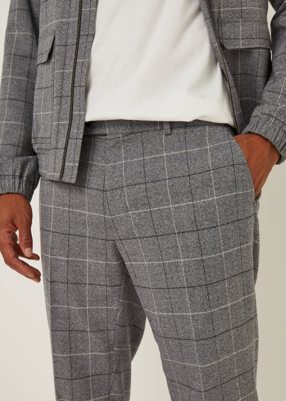 Taylor & Wright Grey Check Co-Ord Trousers