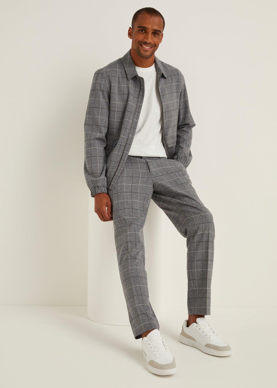 Taylor & Wright Grey Check Co-Ord Trousers