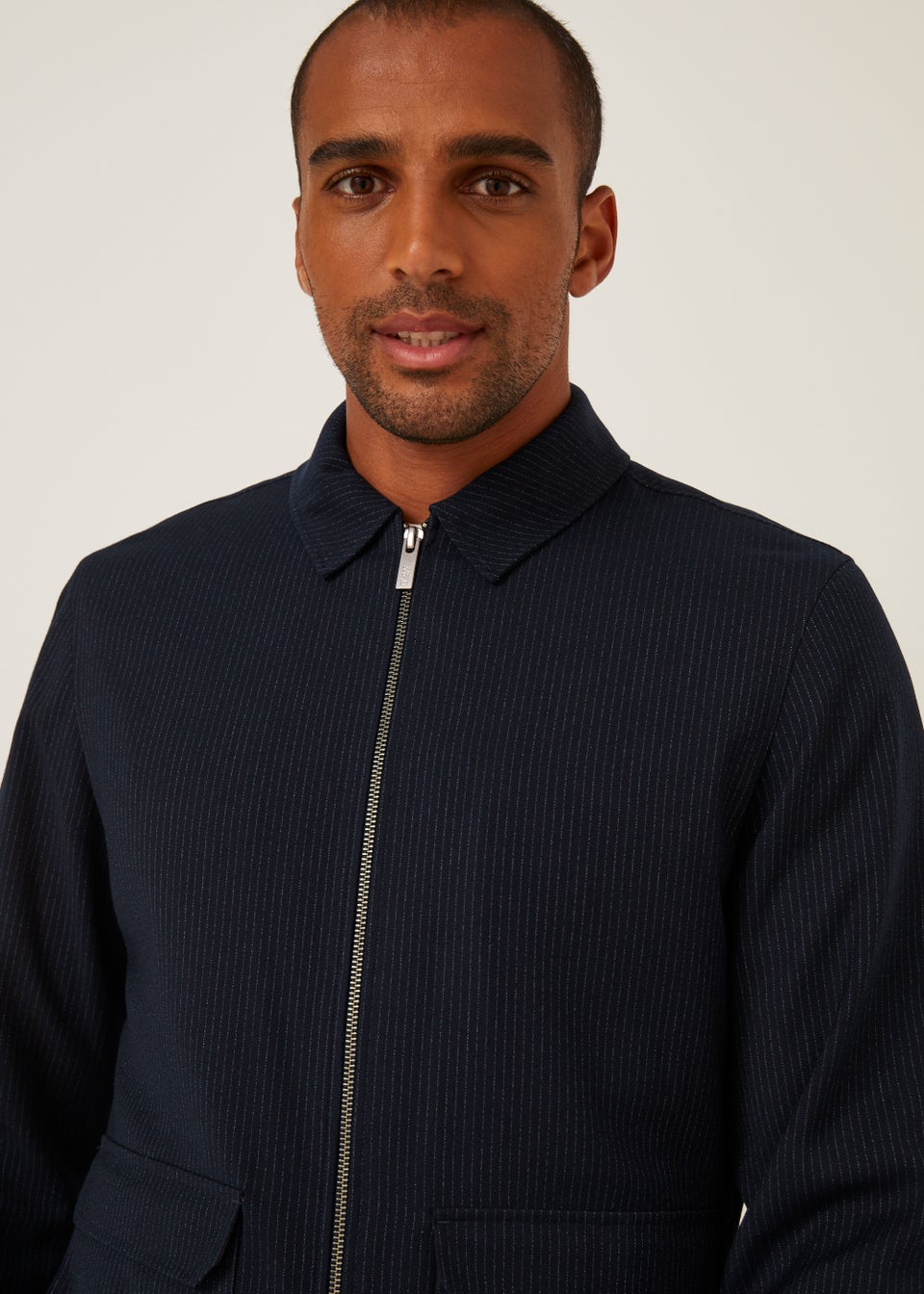 Taylor & Wright Navy Pinstripe Co-Ord Jacket