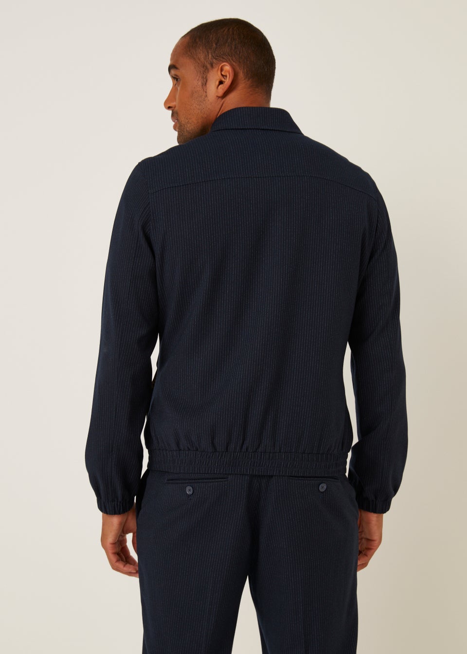 Taylor & Wright Navy Pinstripe Co-Ord Jacket