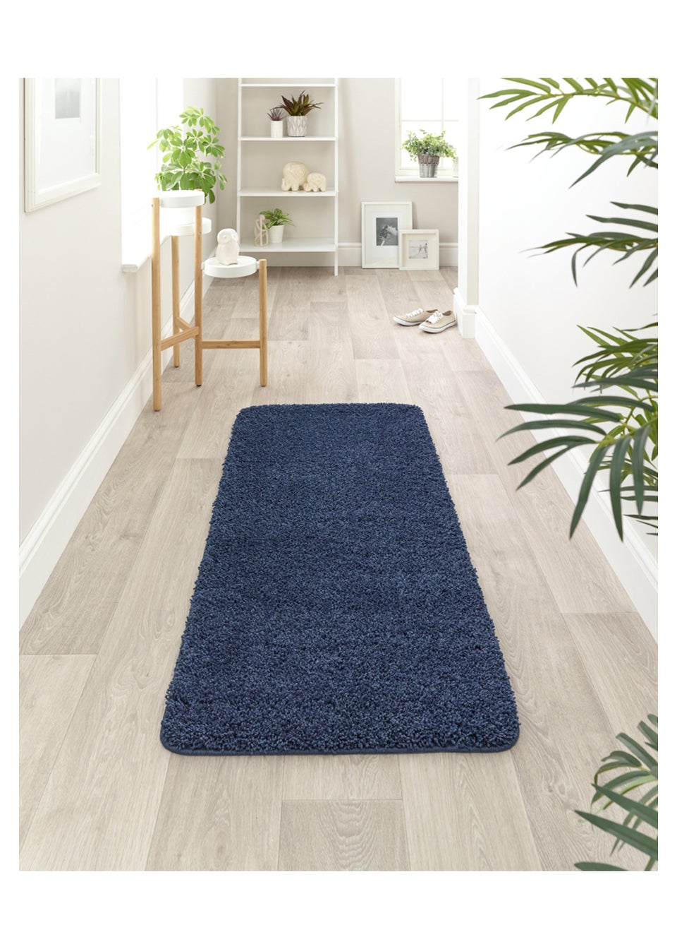 Deep Pile Navy Washable Muddle Mat (120cm x 80cm)