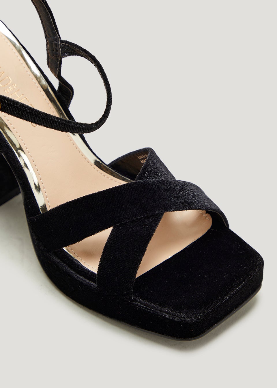Head over heels black sandals shop