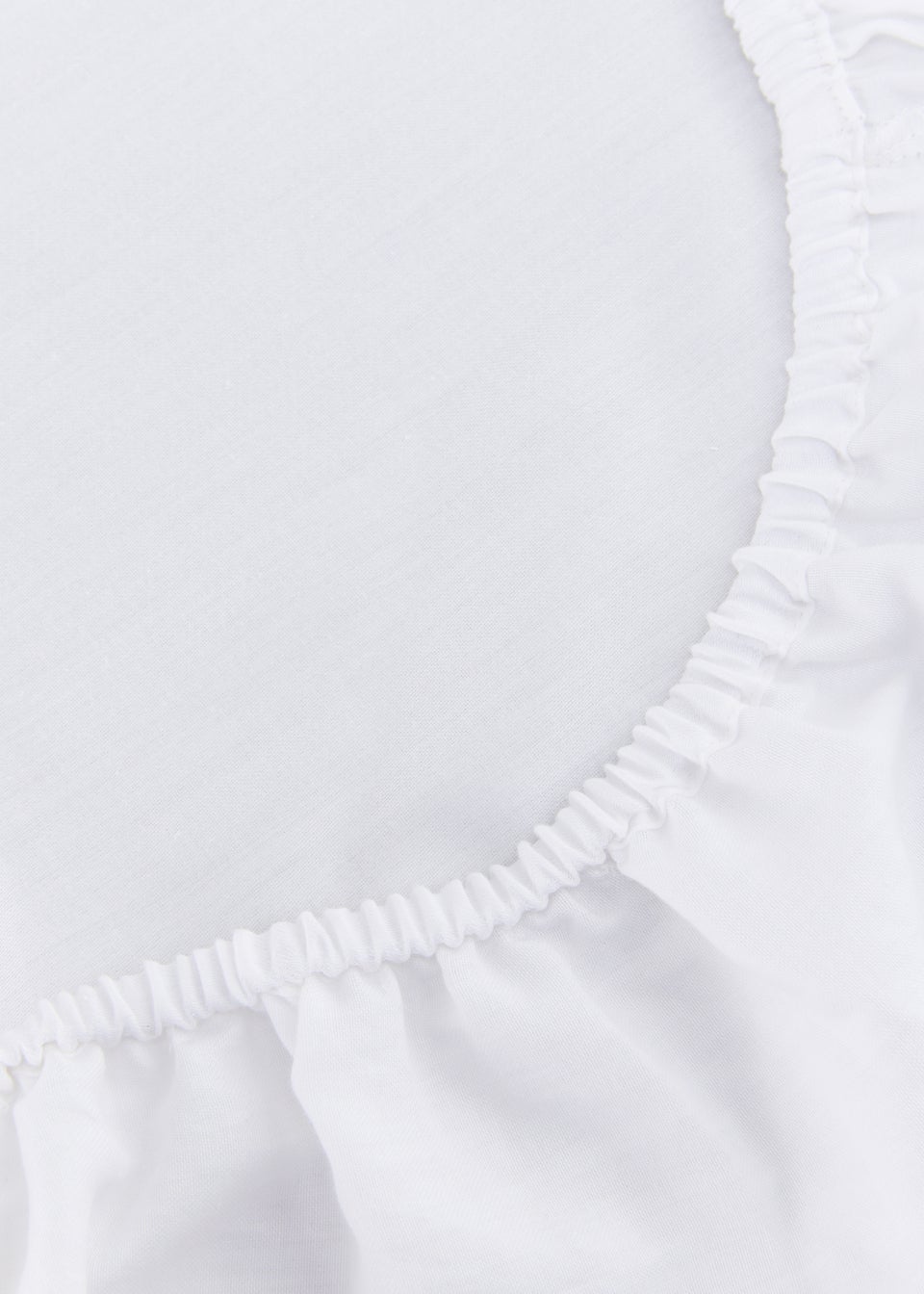 White 100% Cotton Fitted Bed Sheet (200 Thread) - Matalan