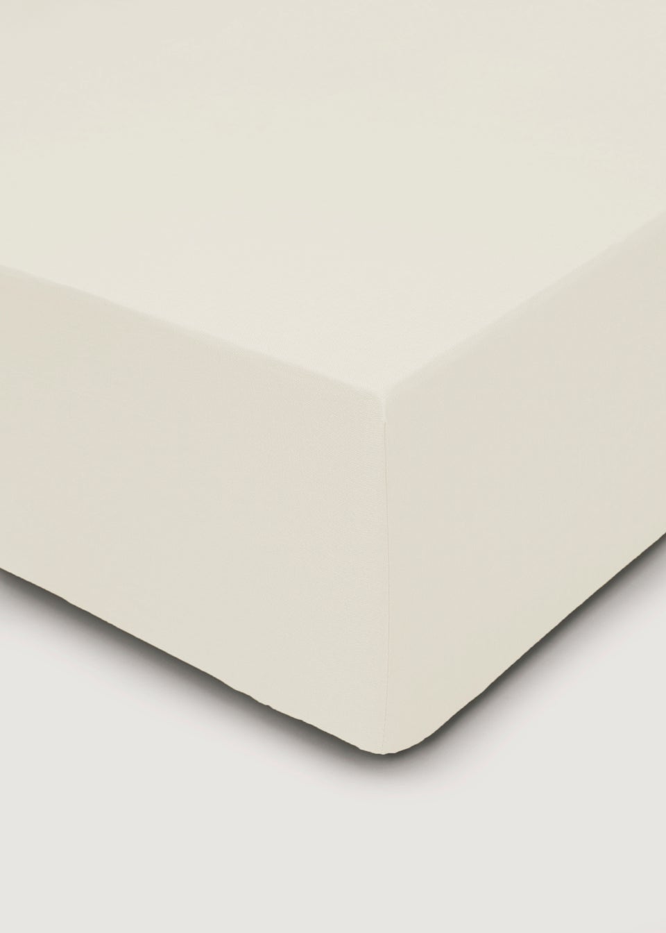 Cream 100% Cotton Fitted Bed Sheet (200 Thread)