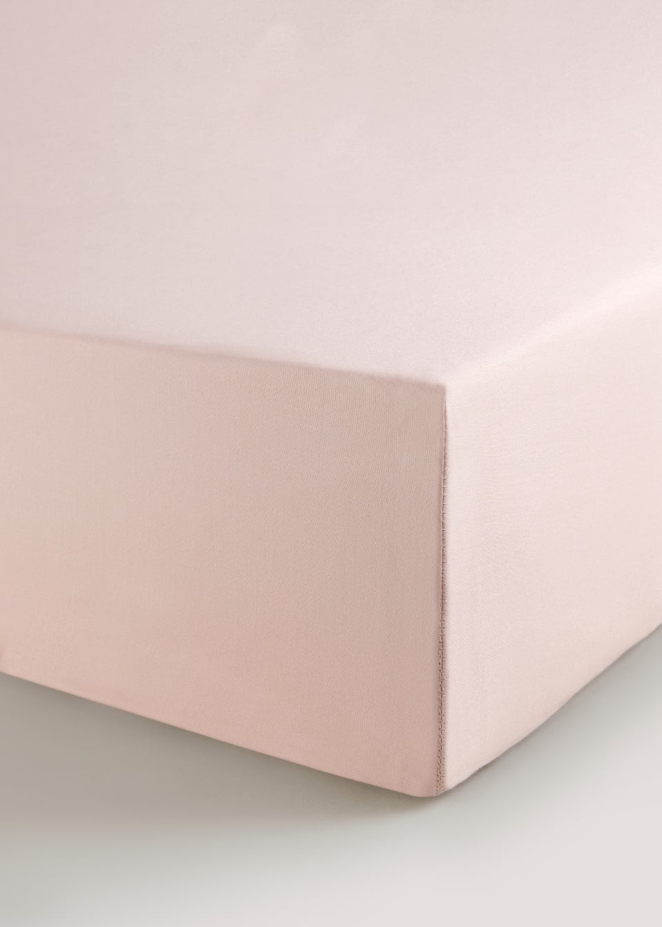 Pink 100% Cotton Fitted Bed Sheet (200 Thread)
