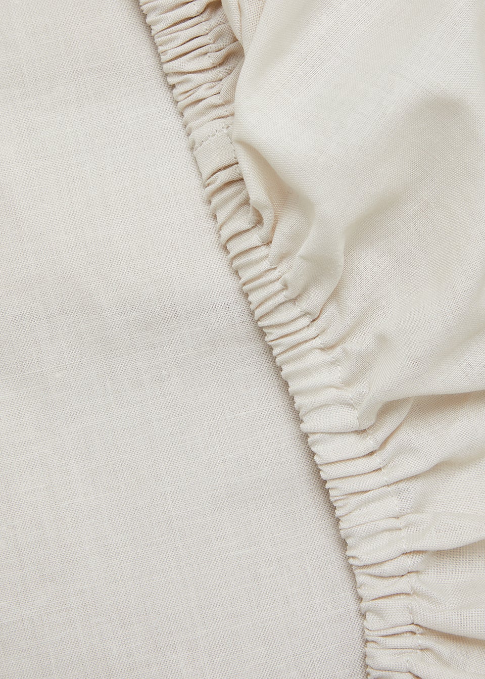 Natural Polycotton Fitted Bed Sheet (144 Thread Count) - Matalan
