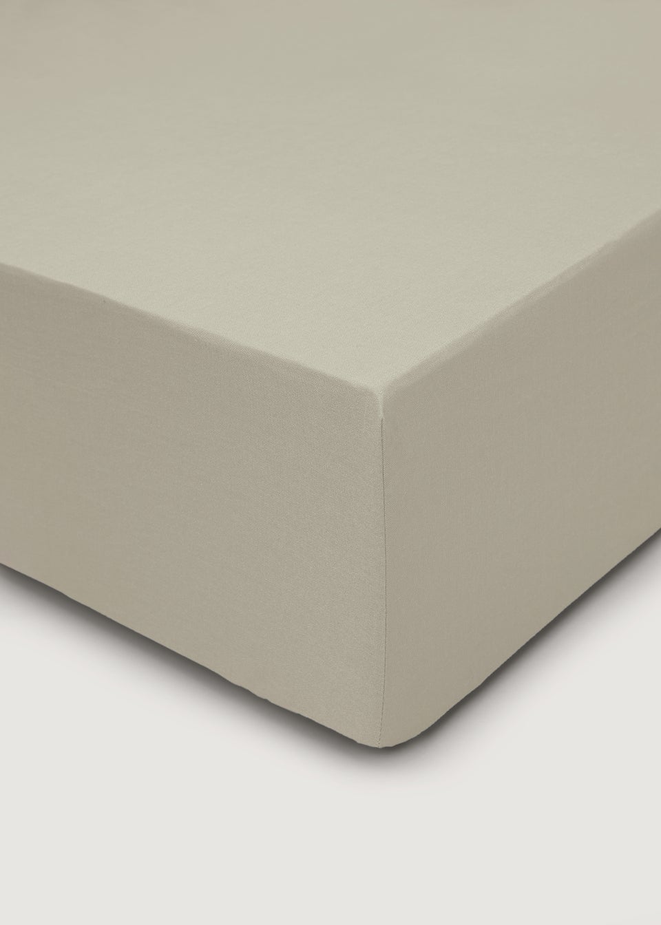Oatmeal 100% Cotton Fitted Bed Sheet (200 Thread)
