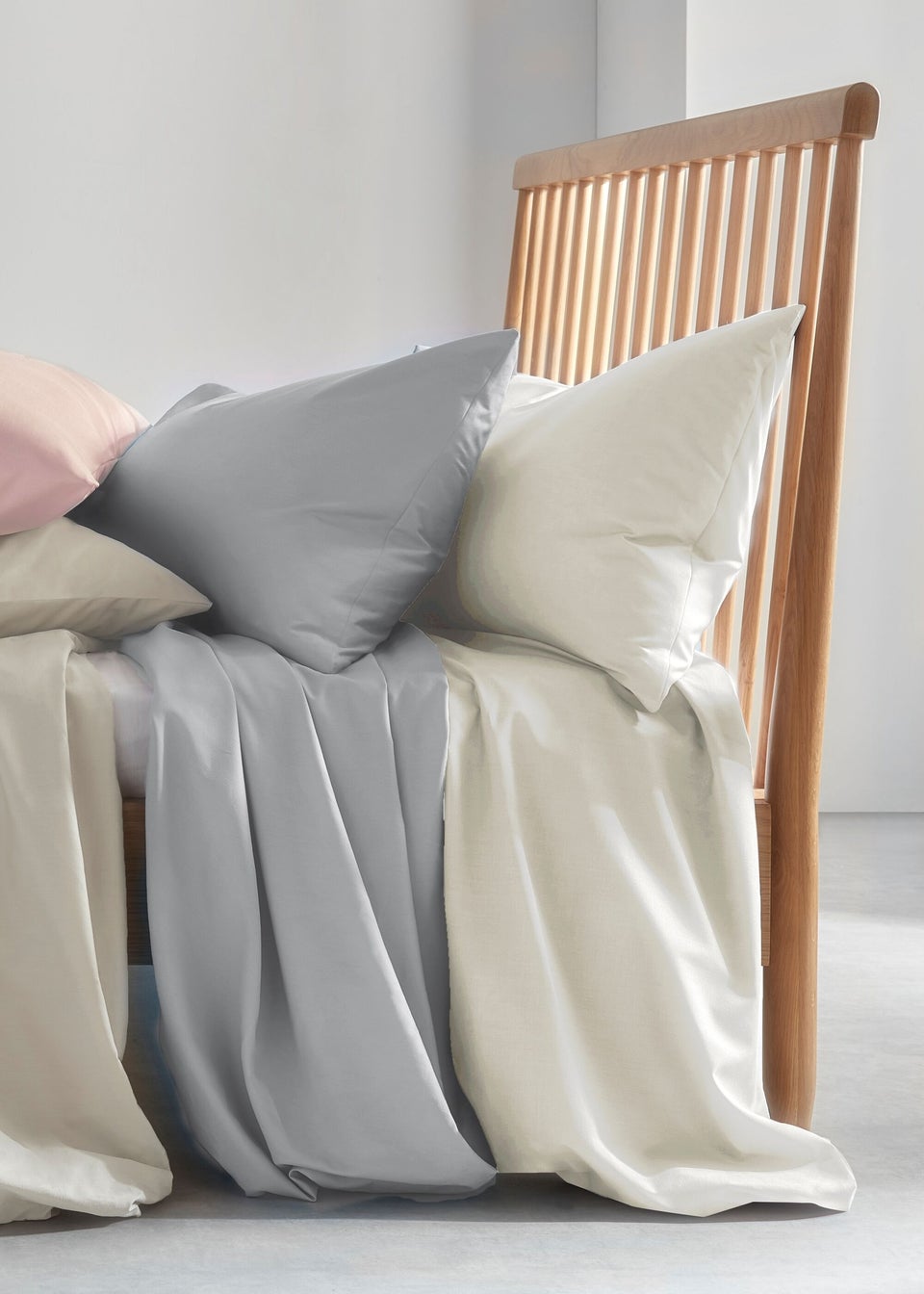Oatmeal 100% Cotton Fitted Bed Sheet (200 Thread)