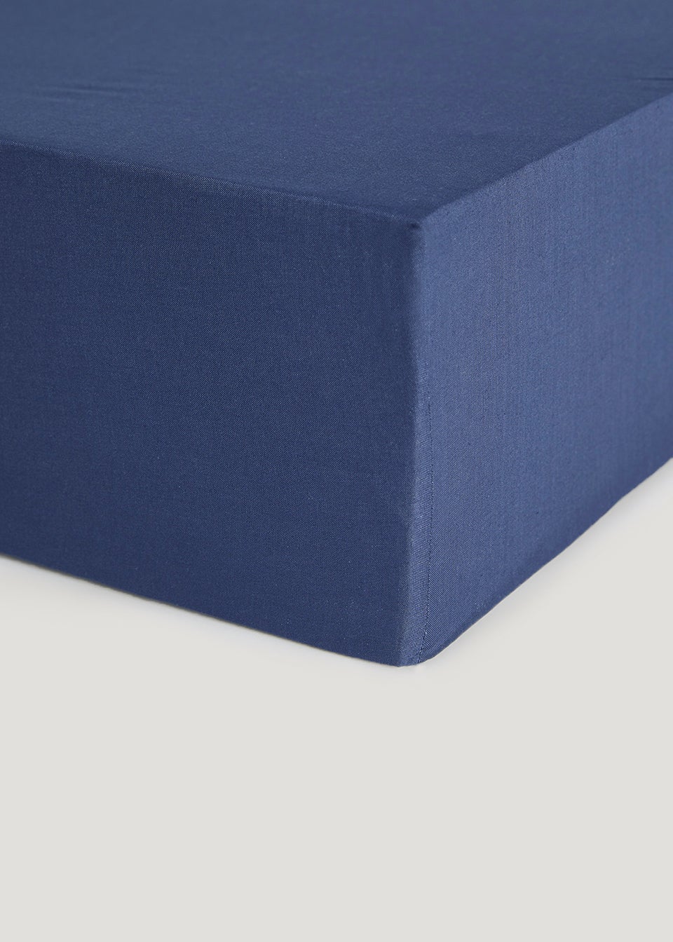 Navy Polycotton Fitted Bed Sheet (144 Thread Count)