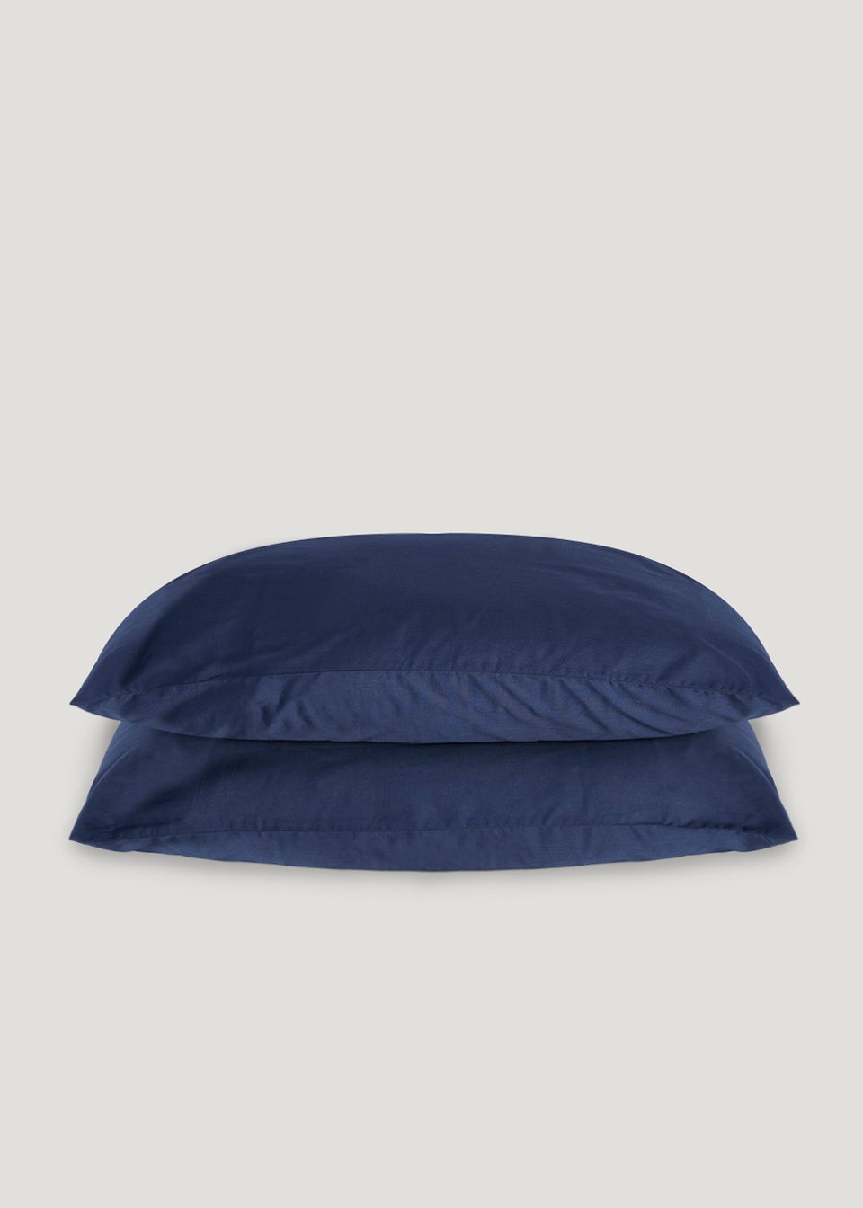 Navy Polycotton Housewife Pillowcase Pair (144 Thread Count)