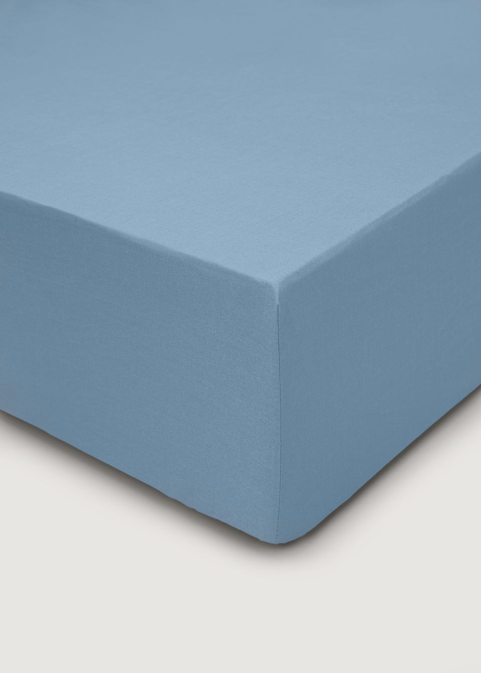 Blue Polycotton Fitted Bed Sheet (144 Thread Count)