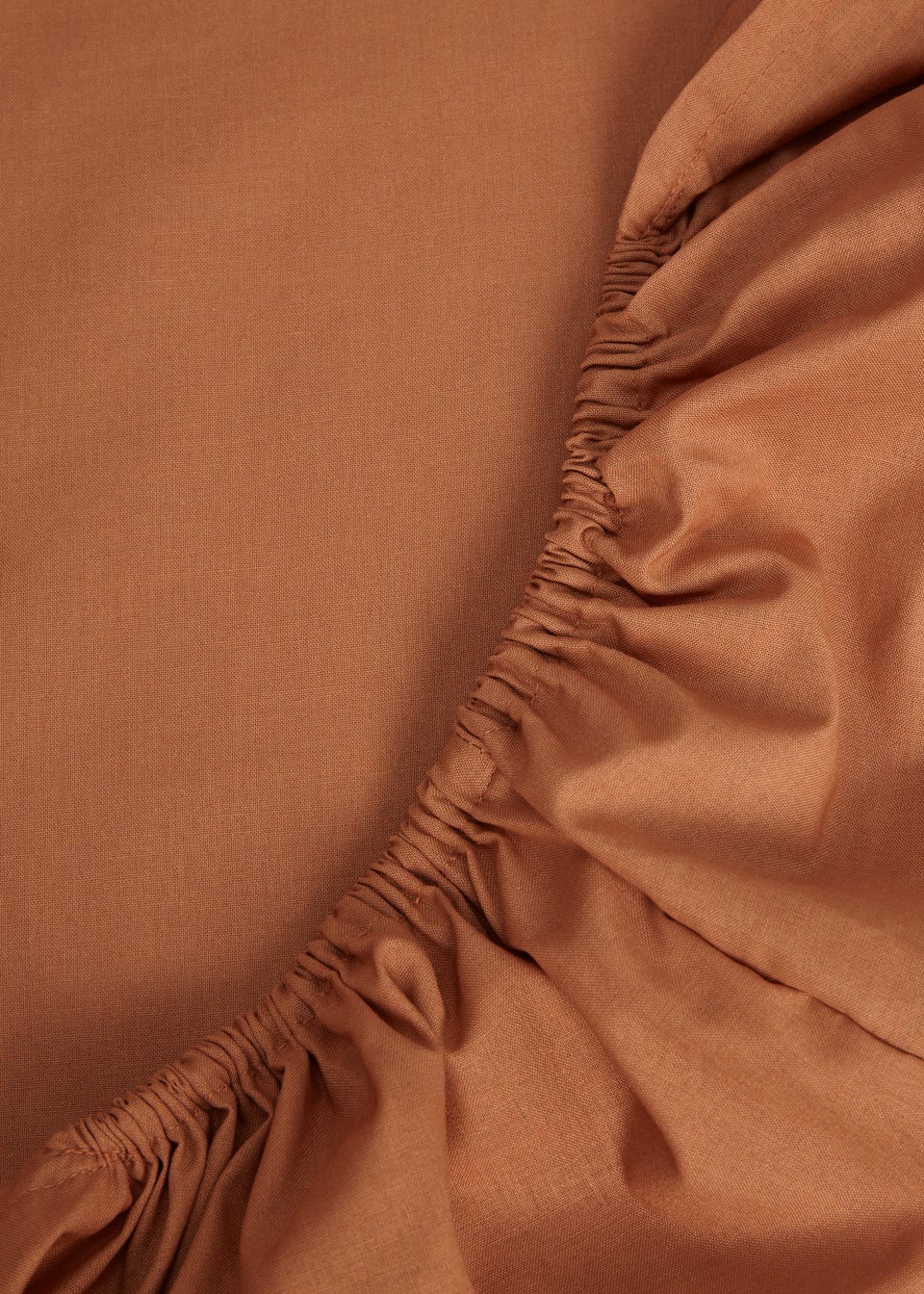 Orange Polycotton Fitted Bed Sheet (144 Thread Count)
