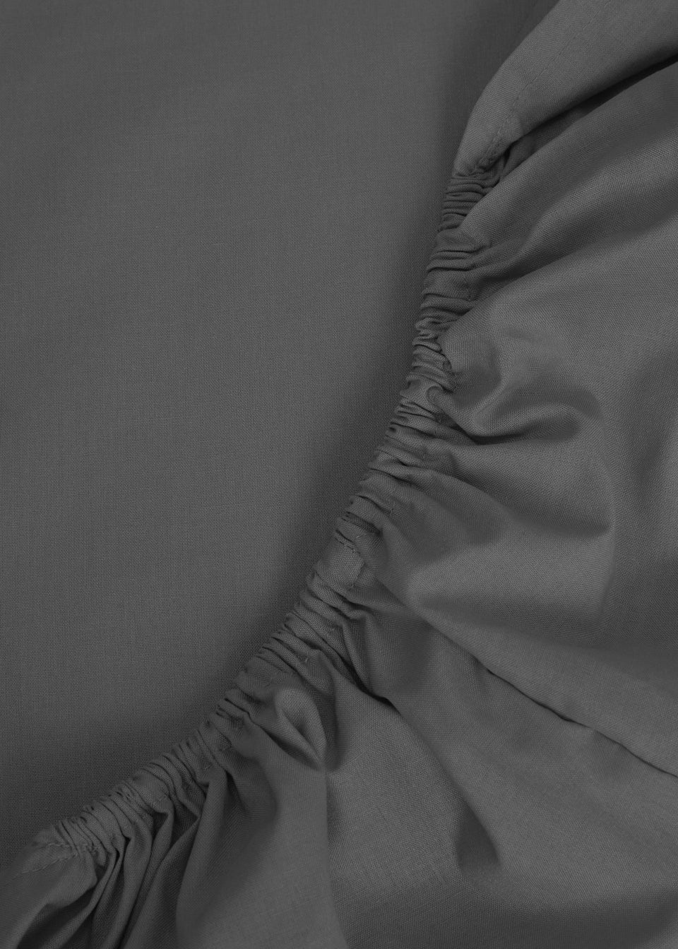 Charcoal Polycotton Fitted Bed Sheet