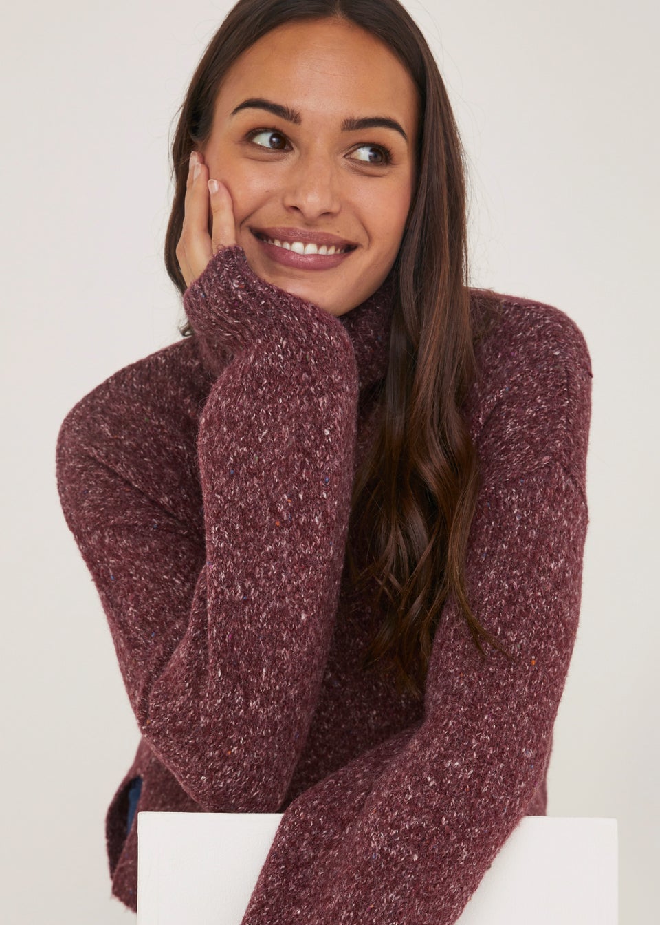 Burgundy Tunic Jumper Matalan