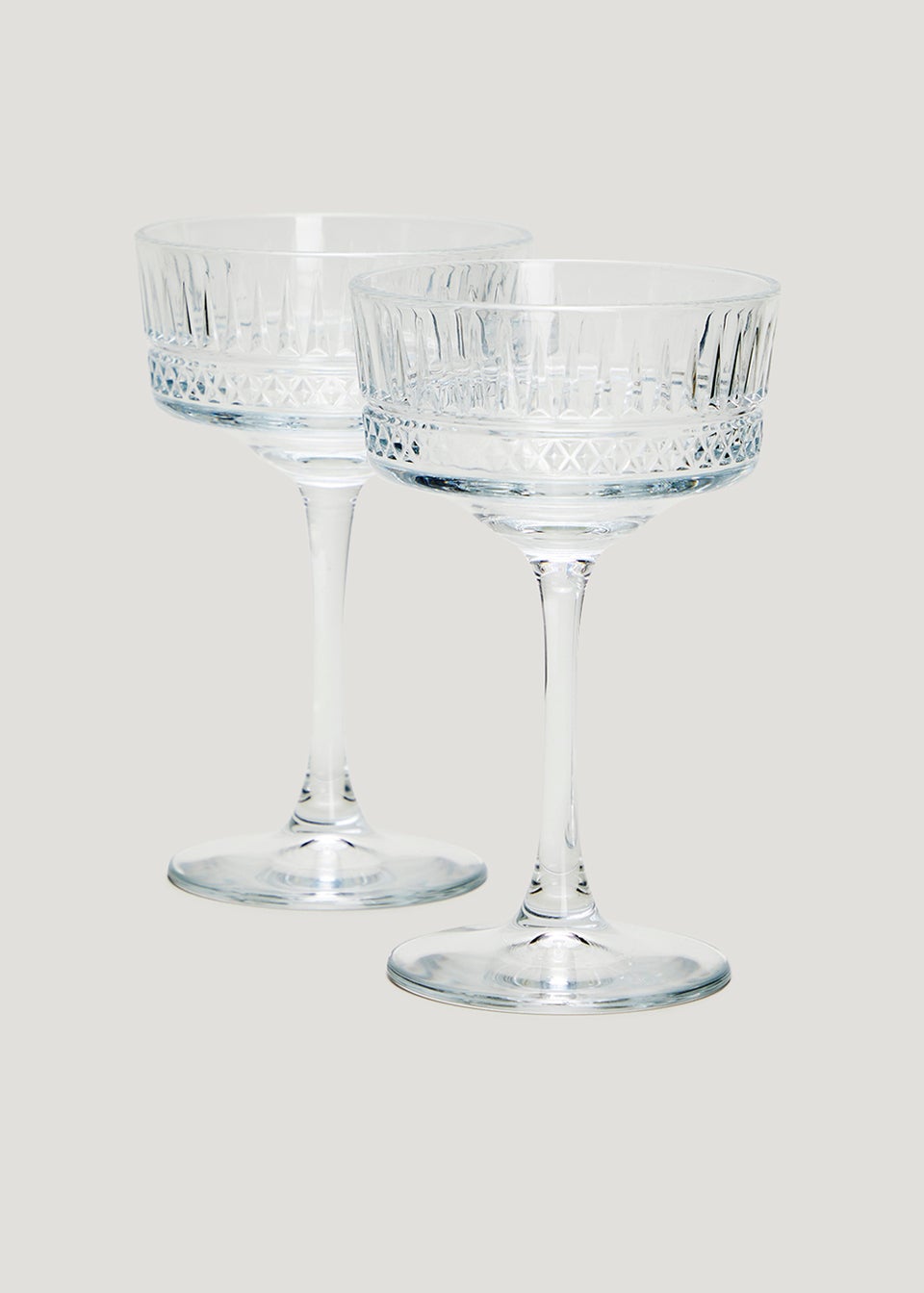 2 Pack Elysia Coupe Glasses (16cm x 10.5cm)