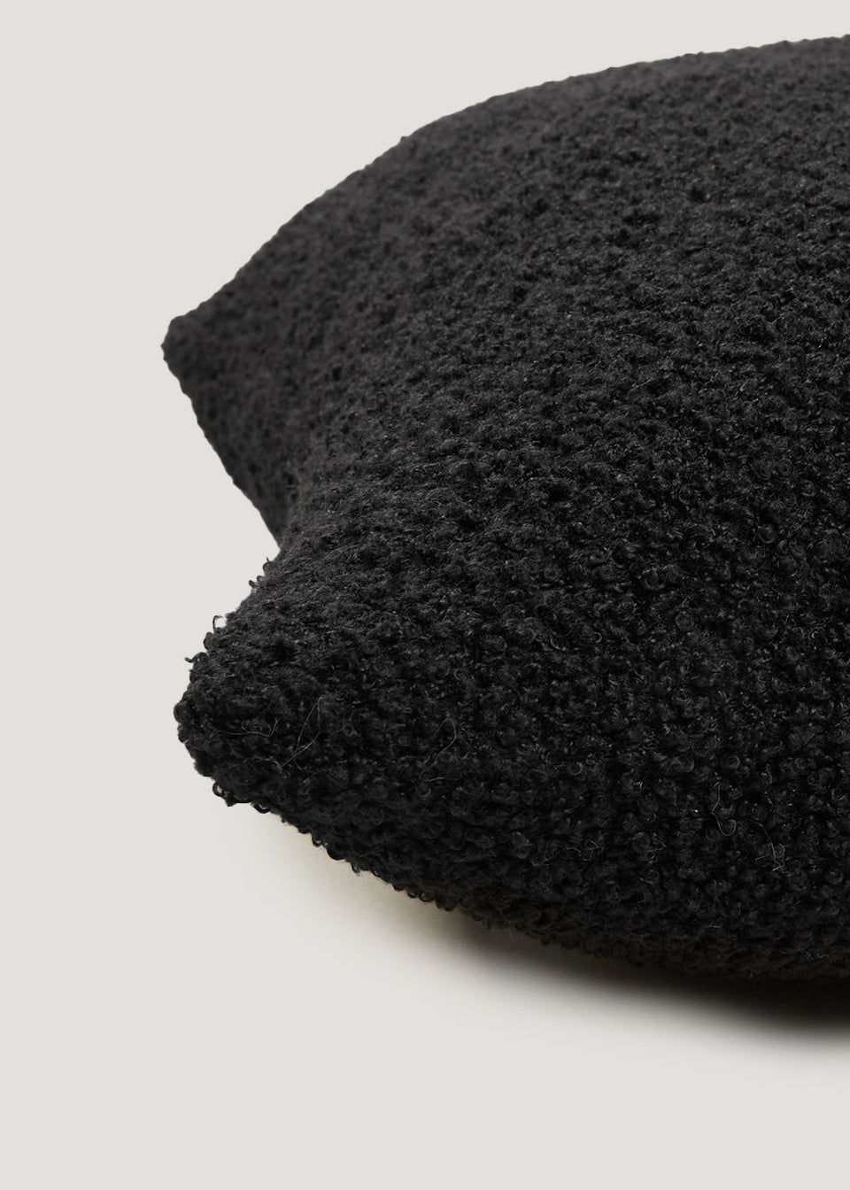 Black Boucle Cushion (43cm x 43cm)