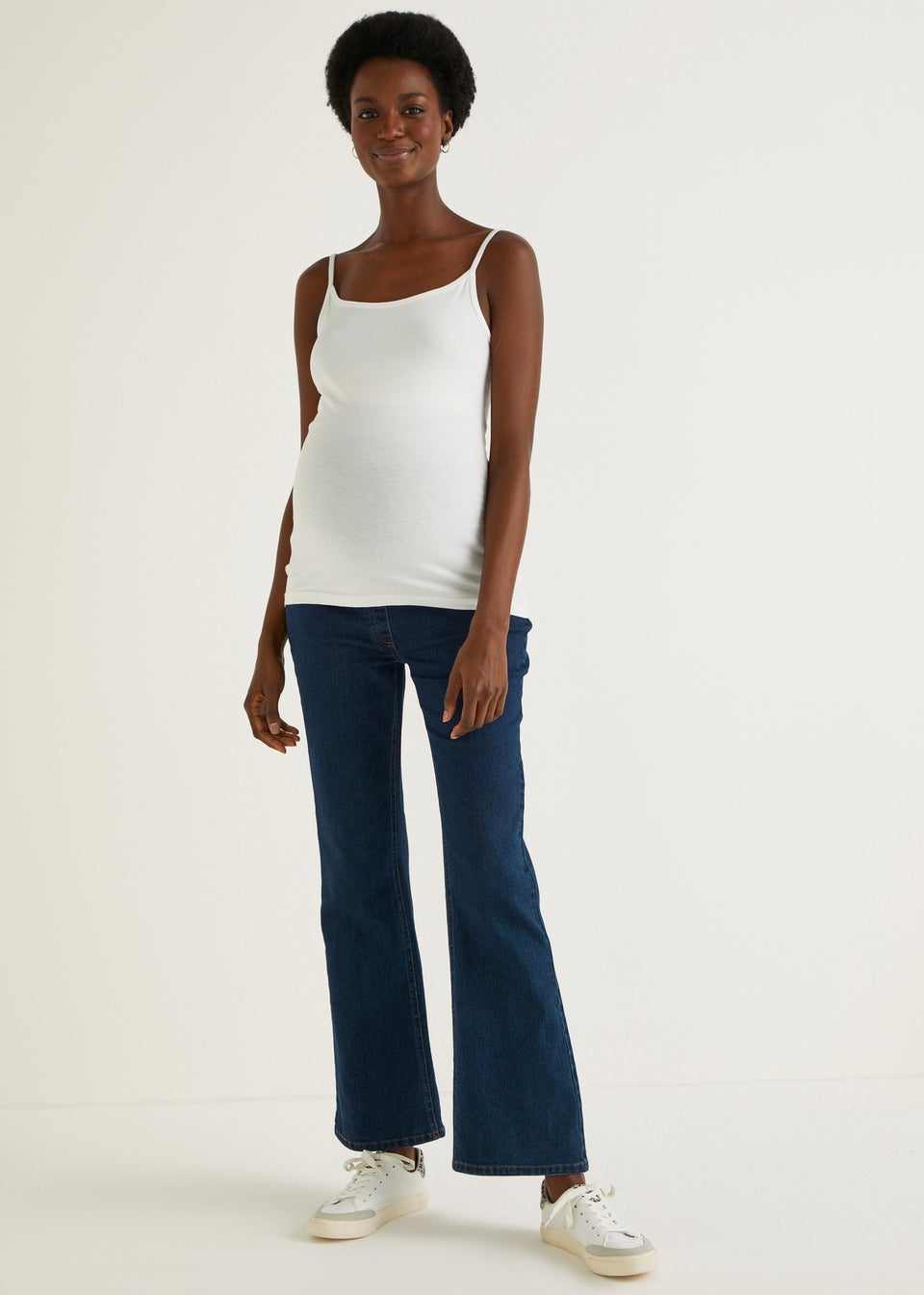Maternity Sadie Dark Wash Over Bump Bootcut Jeans Matalan