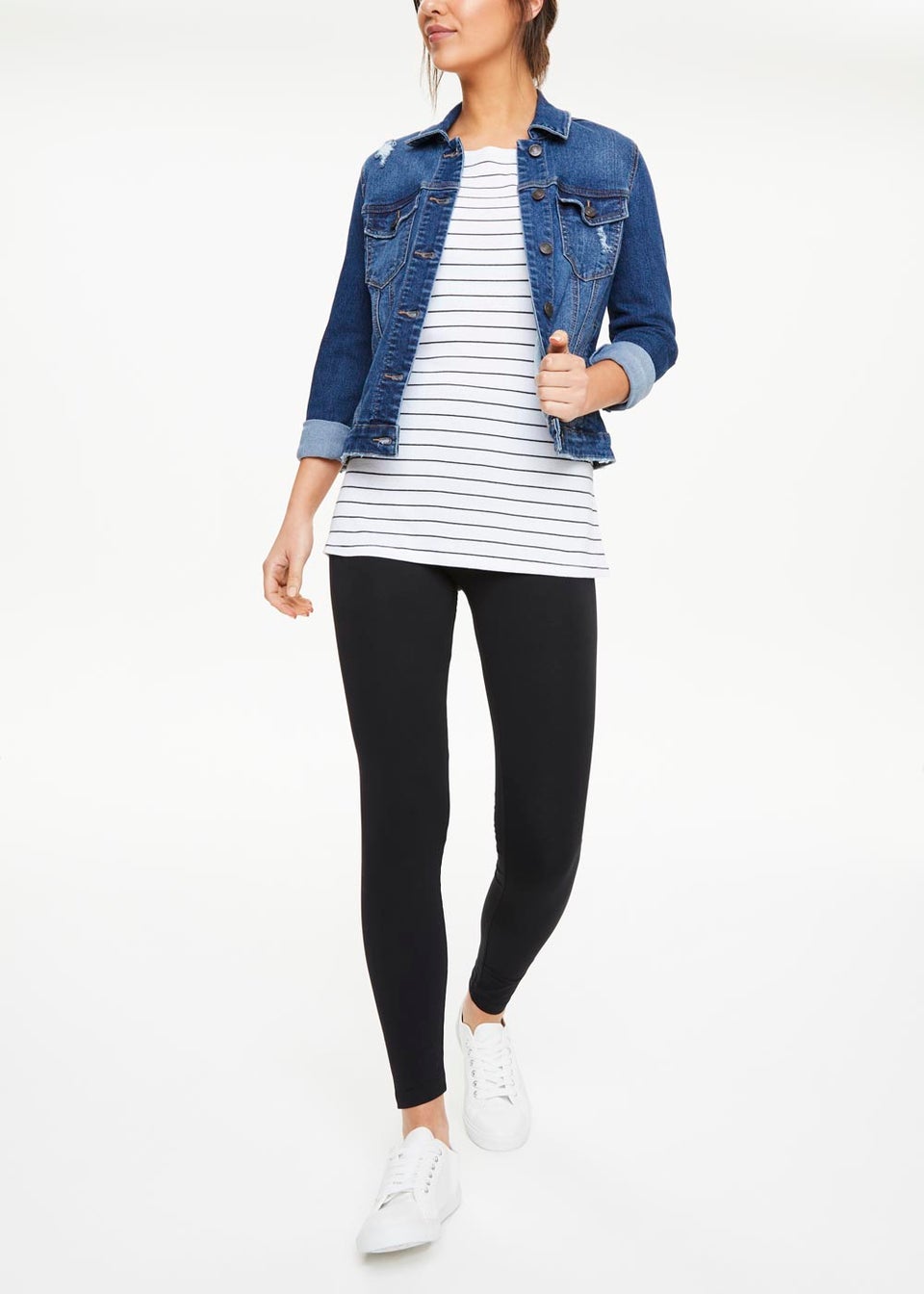 Black Cotton Leggings