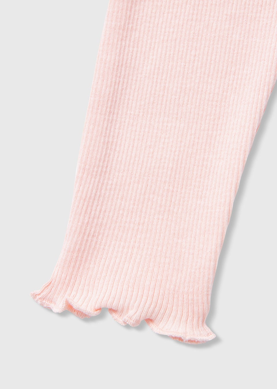 Baby Pink Ribbed Leggings (Newborn-23mths)