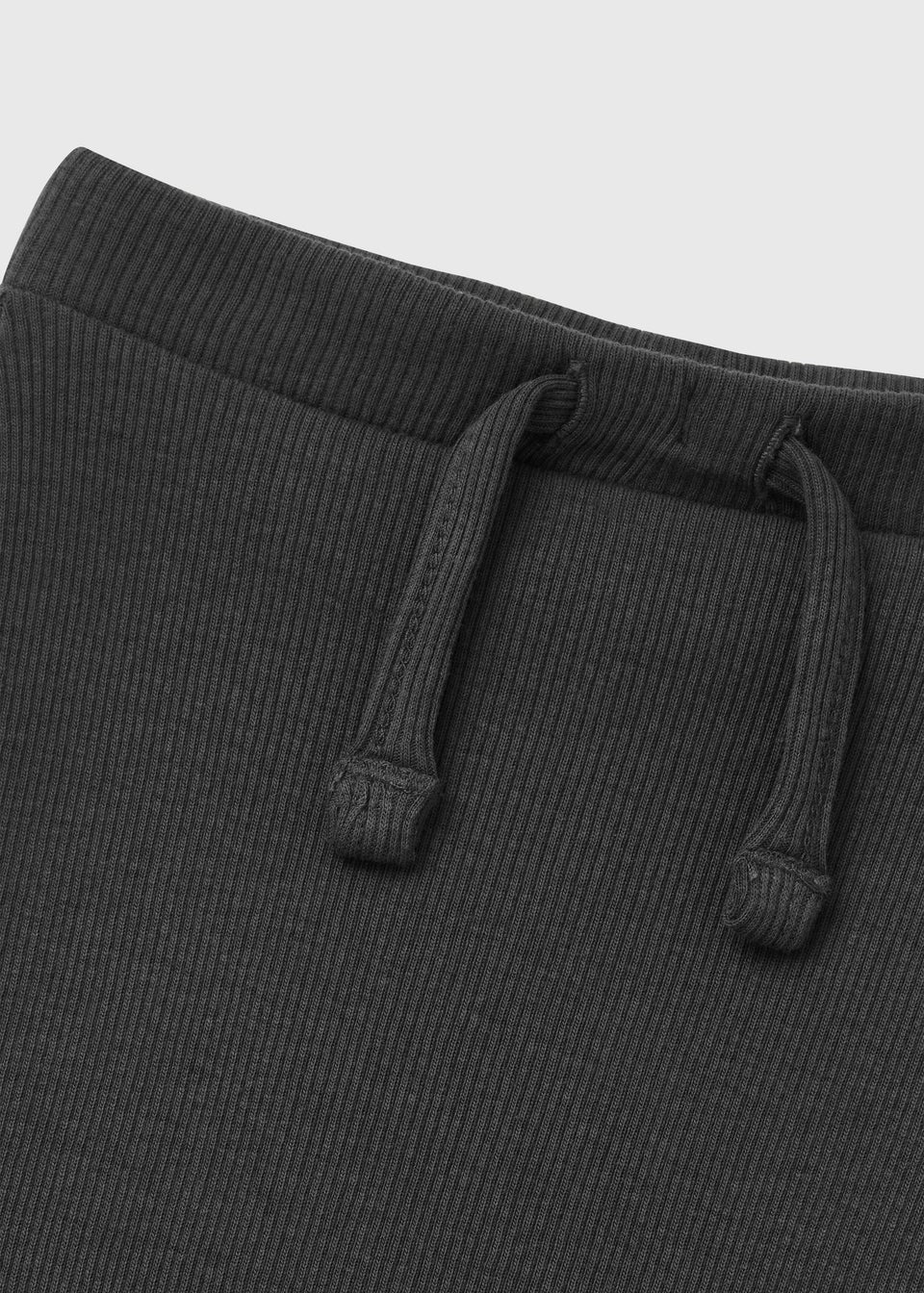 Baby Charcoal Ribbed Joggers (Newborn-23mths)