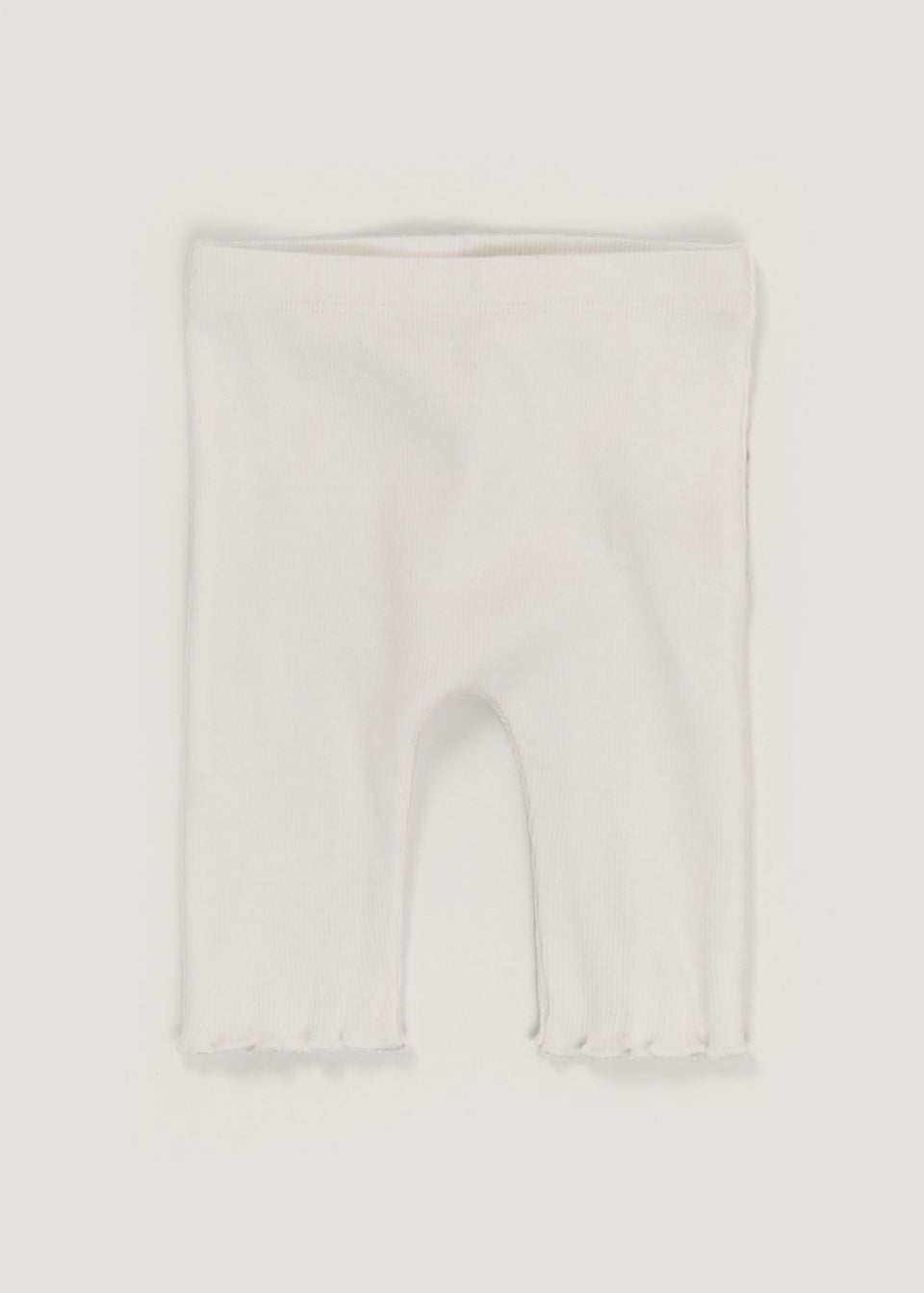 Baby Cream Ribbed Leggings (Newborn-23mths)