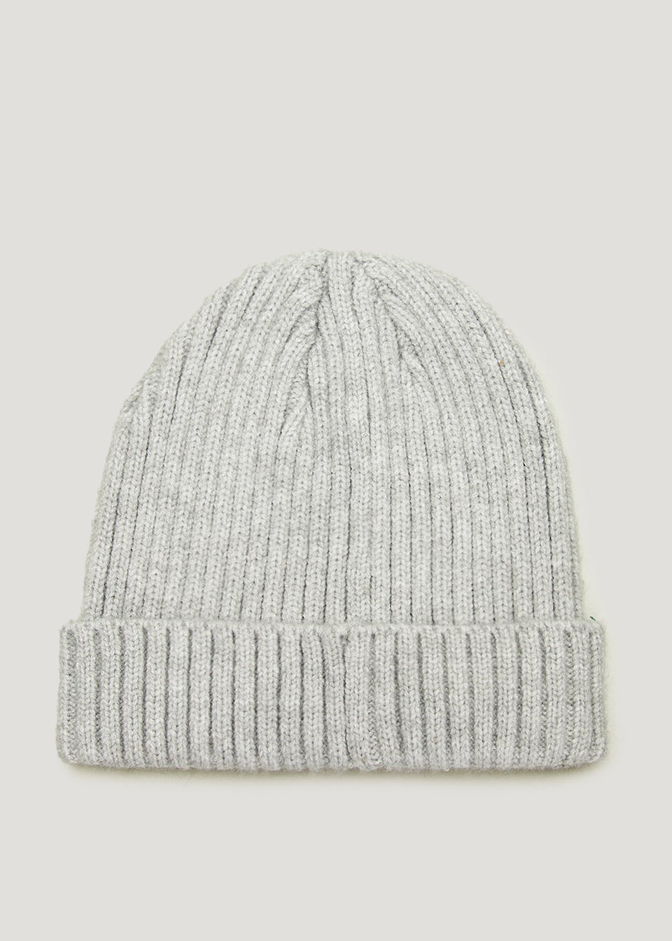 Grey Ribbed Baby Beanie Hat (Newborn-24mths)