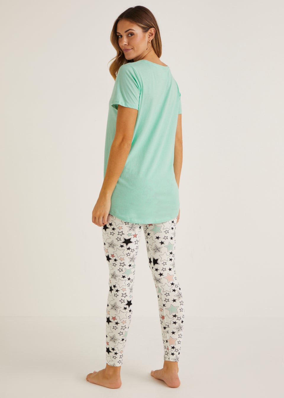Mint Star Pyjama Set