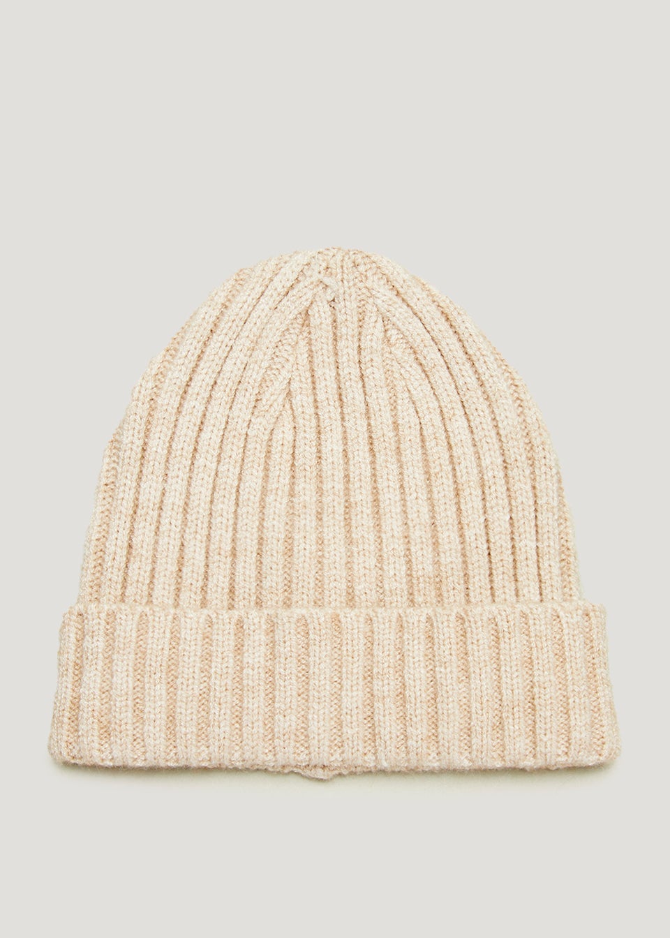 Oatmeal Ribbed Baby Beanie Hat (Newborn-24mths)
