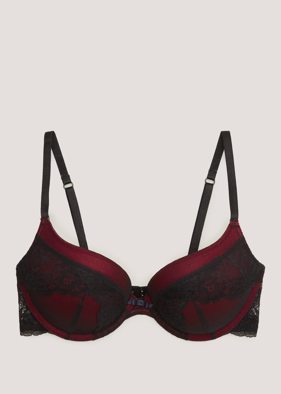Black & Red Lace Bra