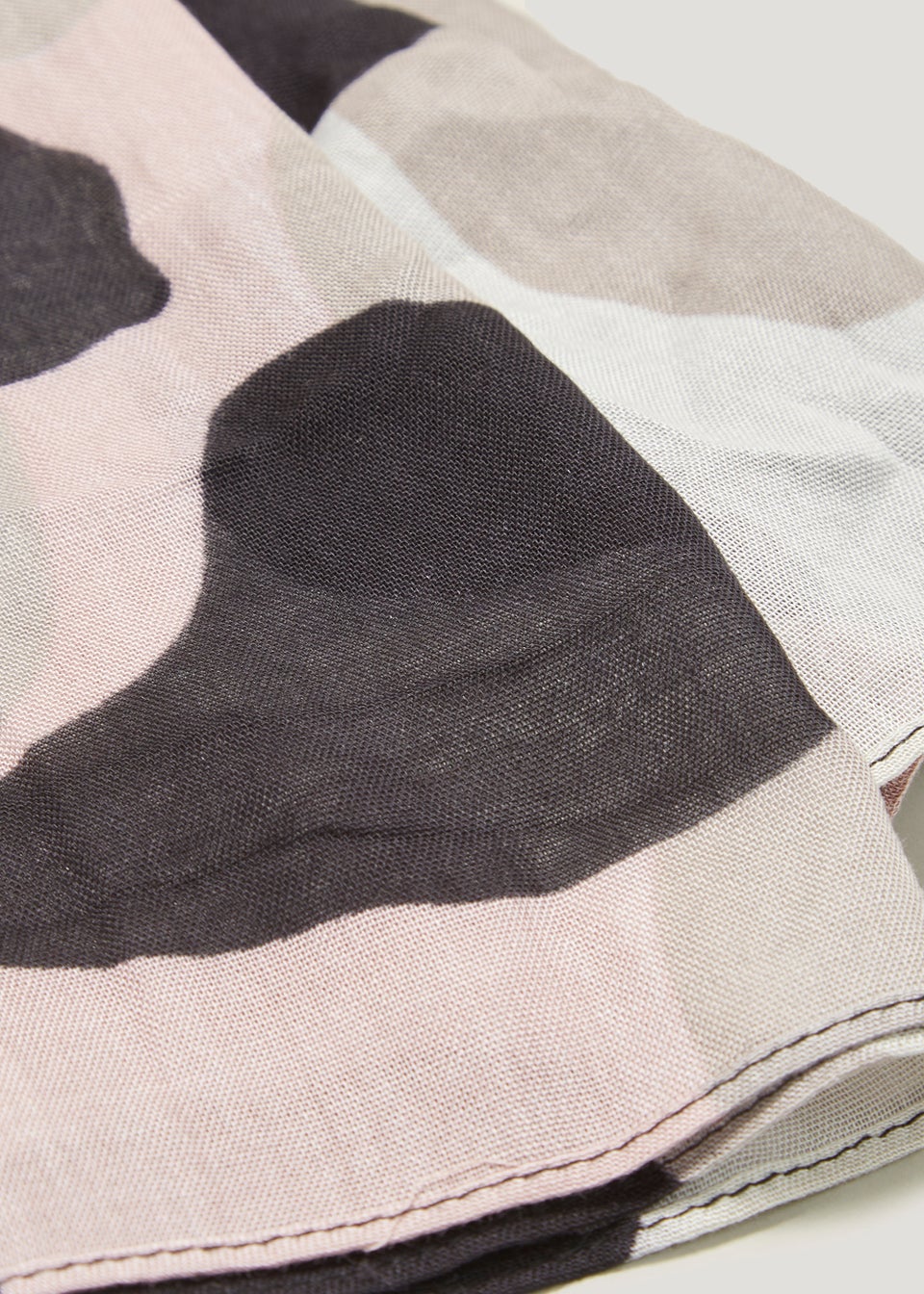 Grey Leopard Print Woven Scarf Matalan