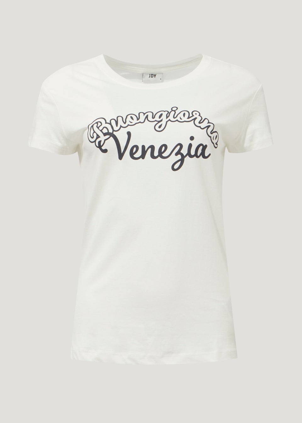 JDY Bobbi White Print T-Shirt