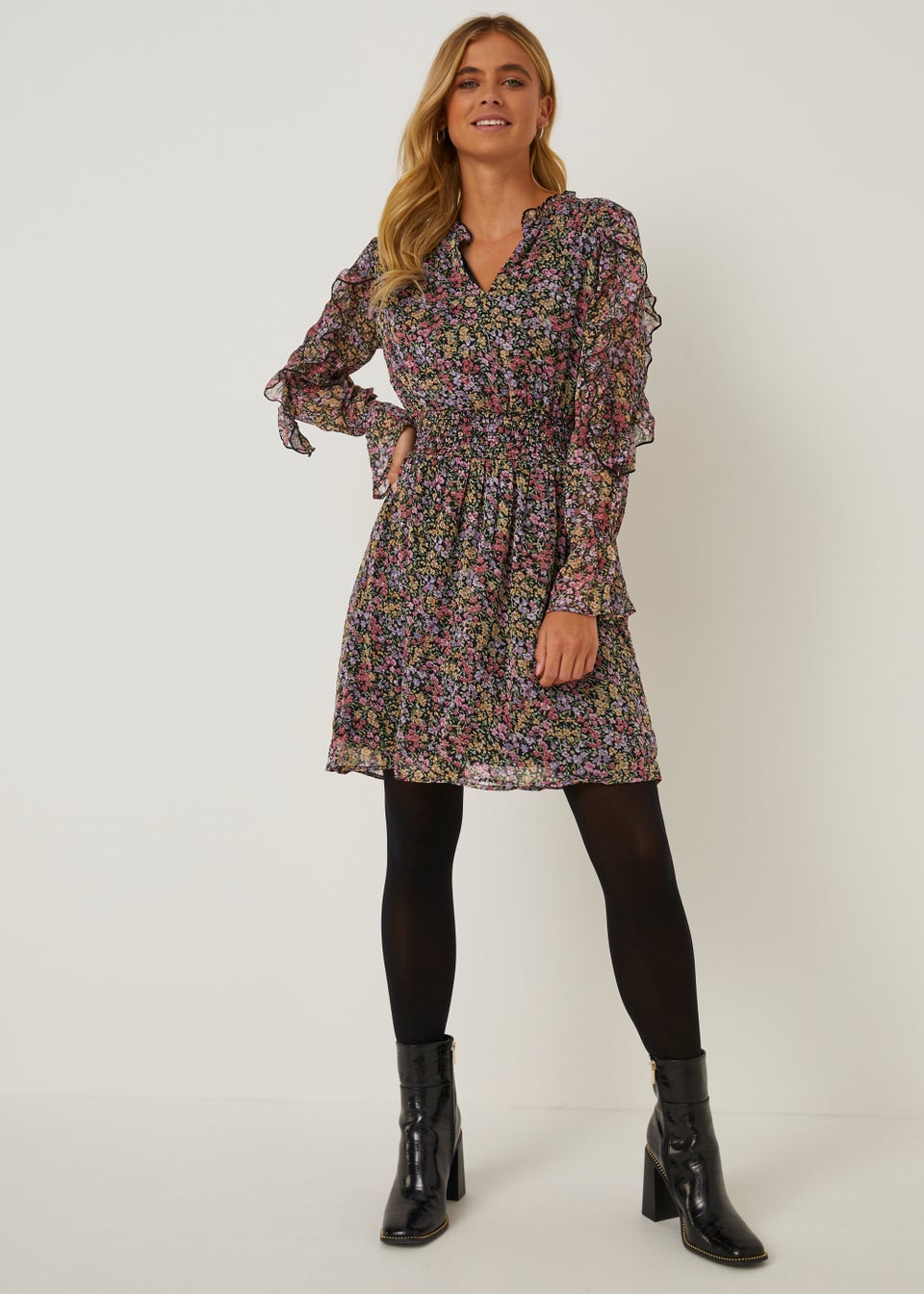 JDY Berry Floral Print Dress Matalan