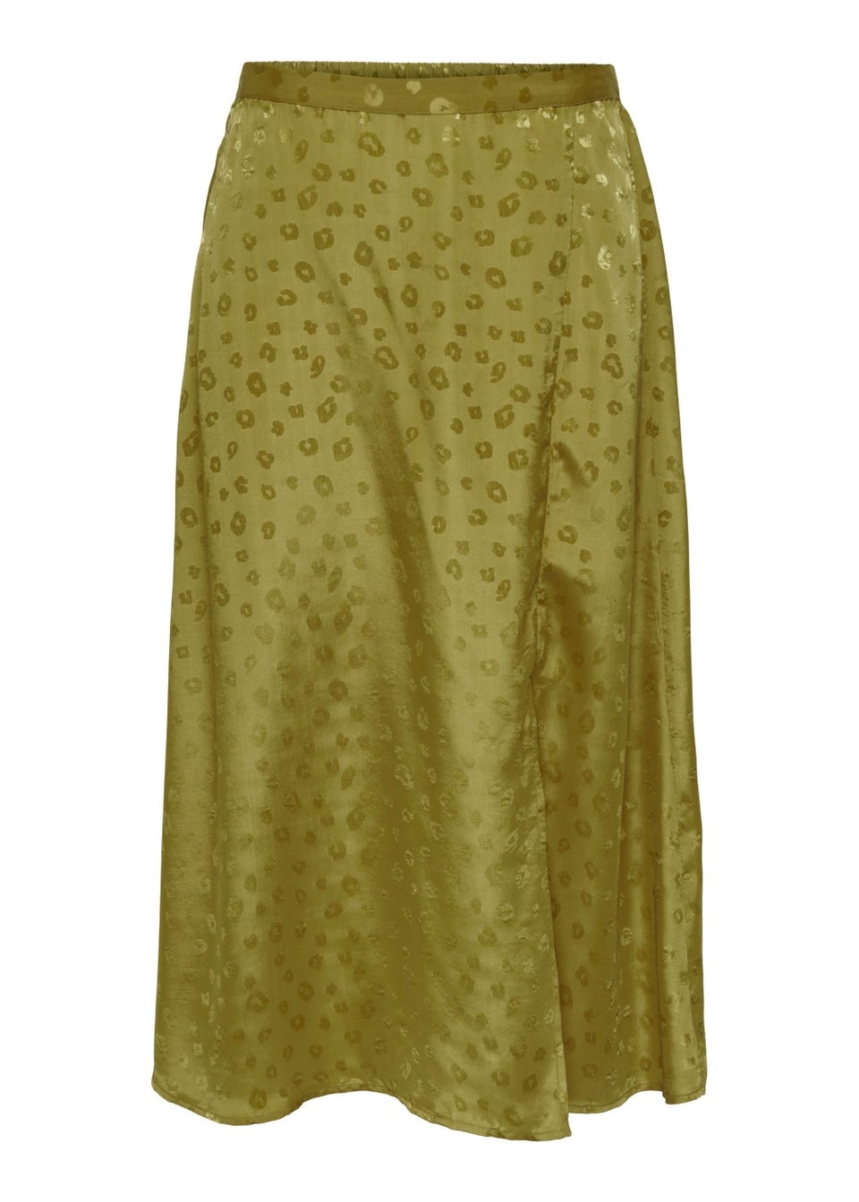 JDY Diffi Green Animal Print Skirt
