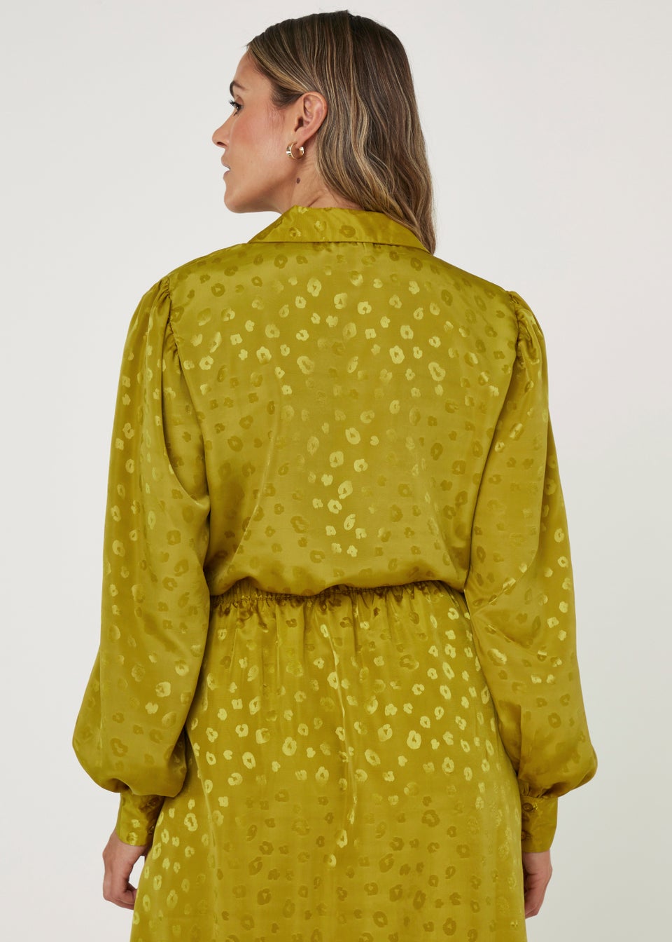 JDY Diffi Green Animal Print Shirt