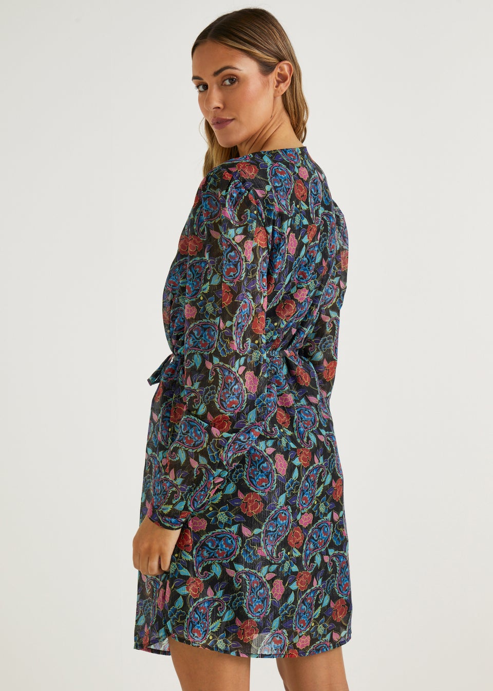JDY Gonzo Multicoloured Paisley Print Dress - Matalan