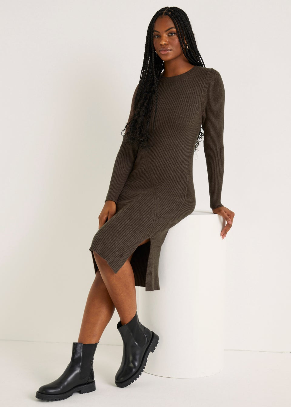 JDY Marco Brown Dress