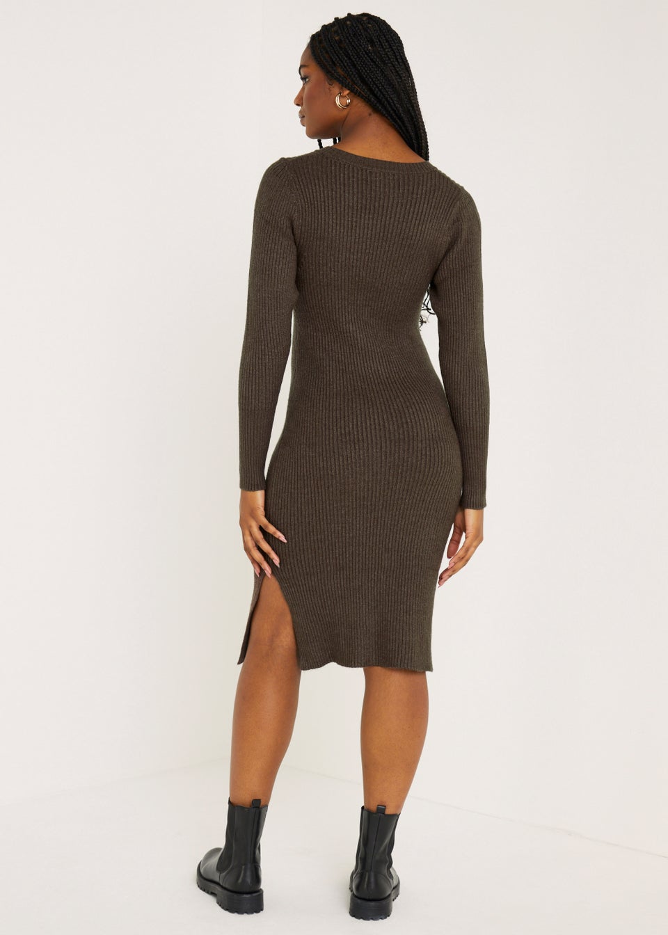 JDY Marco Brown Dress